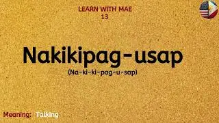 PART 66:  25 Common Tagalog words | Learn Tagalog with Mae (ENGLISH - TAGALOG VOCABULARY)