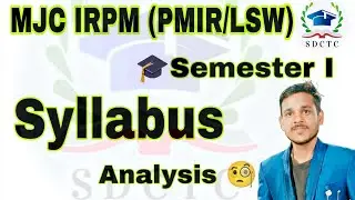 MJC IRPM Semester 1 Syllabus | MJC PMIR Semester 1 Syllabus | MJC LSW Semester 1 Syllabus | MJC P...