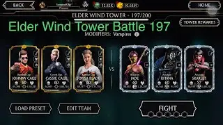 Elder Wind Tower Battle 197 Using Gold Team!! #mkmobile #mortalkombatmobile #mk11 #mortalkombat11