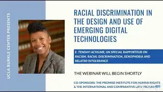 E. Tendayi Achiume on Racial Discrimination in the Design and Use of Emerging Digital Technologies