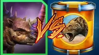 MONOLORHINO VS SMILODON MAX LEVEL 30 !! EPIC BATTLES in Jurassic World Alive