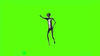 Silver Alien Fortnite Dance Green Screens