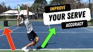 Use this drill to improve your serve accuracy IMMEDIATELY #tennis
