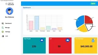 Part 1 : Python Tkinter Dashboard Tutorial | Modern Feel GUI Dashboard Using Python Tkinter