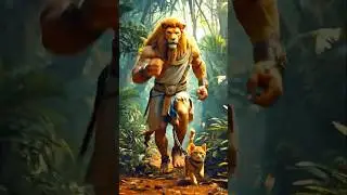 The Brave Little Cat Who Saved the Jungle Royals🙀👑#meow #shorts #ai