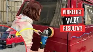 En ordentlig pudsetur 🧼 | Polering af 33 år gammel autocamper!