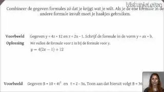 Basisvaardigheden: Formules combineren - Wiskunjeleren