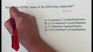 Alkane naming example (branched substituent)
