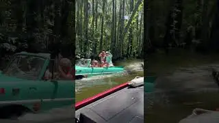 Only in Florida. #fishing #gainesville #classiccars #amphibious #swampthing #swamplife