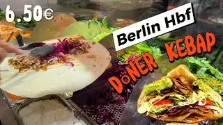 German street food (Berlin Hbf)🇩🇪🇹🇷 The Turkish Doner kebab becomes hot fast food in Germany