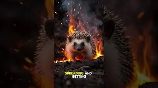 The Hedgehog and the Cat in Fire