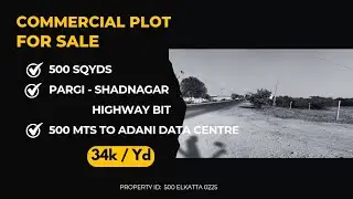 Commercial Plot for sale - 500 Yds - 34k/ Yd - Shadnagar Pargi highway - LRS Full Paid