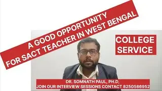 A GOOD OPPORTUNITY FOR SACT TEACHER IN WB