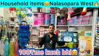 Household item🤗Nalasopara West🔥#kitchenitems #budgetshopping #nalasoparawest #householditems #viral 