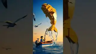 Captain Lego caught a big fish 😨😱 #legoadventure #legoai #ai #ytshorts #youtubeshorts #legostarwars