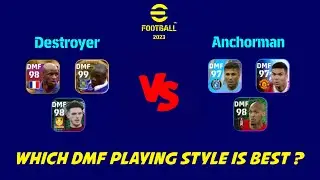 Anchorman vs Destroyer DMF Playing Style Comparison & Tips | eFootball 2023 Mobile
