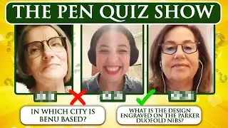 The Pen Quiz Show - #18 - Who Knows Their Pens Best?  | Janine Scribbles, Ana Csiky or Alyson?