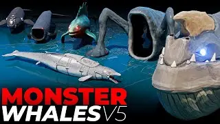 Monster Whales Size Comparison 3D | Real, Mythical & Extinct | Sea Eater vs Thorned Whale
