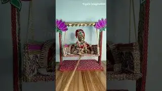 laddu Gopal jhula decoration idea  #jhuladecoration #janmashtamispecial #diyforladdugopal #diyshorts