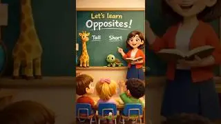 Learn Opposites for Kids | Tall vs Short & More | Fun Learning for Toddlers #short