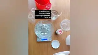 How to solubilize oils with Peg40 hydrogenated castor oil and Polysorbate 80
