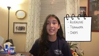 Shannon Ramirez, 1st Runner Up 2024 What the Lone Star Leadership Academy Means to Me video contest!