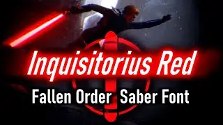 Inquisitorius Red - Jedi: Fallen Order Saber Font