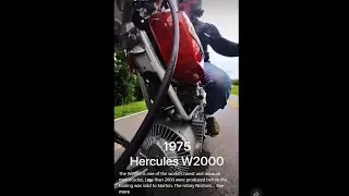 The Wankel rotary-powered Hercules - DKW W2000 is one of the world's rarest and unusual motorcycles.