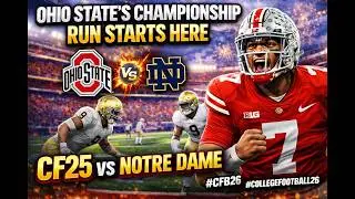 College Football 25 - Ohio State Buckeyes vs N=Notre Dame fighting Irish! PS5 (UHD) Gameplay/4KFPS