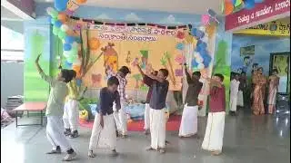 Ma abba e School lo sankranti events ela vundo comment cheyyandi #dancevideo #schoollife 