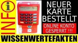 Online Konto gesperrt !!! Aktivierung - Synchronisieren - einer neuen SparkassenCard f&uuml;r chipTAN