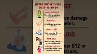 Never Ignore These Warning Signs After 50 | Nutrient Deficiencies & Hidden Health Risks #healthylife