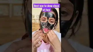 I m trying men&rsquo;s charcoal mask 😷 #youtubeshorts #shorts #makeup #skincare
