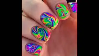 nail art with water .#short.#nailslife.#pronailart
