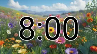 8-Minute Flower Meadow Timer &ndash; Relax, Focus, and Refresh with Nature&rsquo;s Beauty
