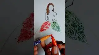 leaf 🍀 art (doll dress 👗 )