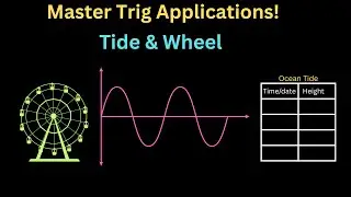 Applications of Trigonometric Functions| Ocean Tides, Ferris Wheel Height - Pre-Calculus 12