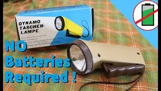 Adventurers Club 🧭 Vintage 1970s Dynamo Flashlight ( dont ever buy batteries again )