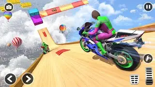 Mega Ramp Bike Stunts Games 3D - Impossible Motorcycle Real Simulator Android Gameplay