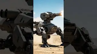 The U.S. quadrupedal walking weapon under testing #ai