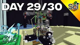 SciCraft Blitz, день 29/30: Эндстоун и ферма факелов