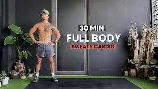 30 MIN FULL BODY HIIT Workout | SWEATY CARDIO - Burn 500 Calories at Home  ( No Equipment )