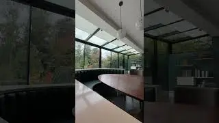 Mid-Century Modern Interiors with Sleek Automated Blinds