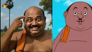 Gopal Bhar all character Cartoon vs Real with AI #foryou #gopal Bhar #cartoon #ai #shorts
