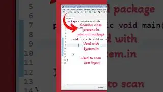 Scanner class in java