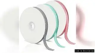5 Meters Gingham Ribbons for Wedding Christmas Party Decorations Gifts Wrapping DIY Bow Hair Craft P