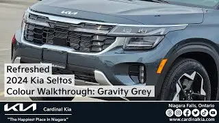 Обновлённый Kia Seltos 2024 года | Обзор цветов: Gravity Grey