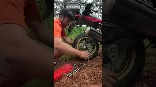 រិទ្ធច្រវាក់ម៉ូតូមួយសិន #camping #campping #drone #food #dji #cooking #travel #fpv #beach