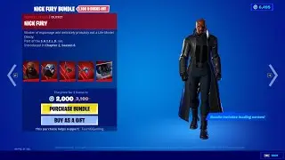 Fortnite Item Shop 11/25/2021 NEW NICK FURY BUNDLE