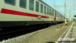 Ale 426 / 506 , ETR 425 , IC con E401 e convogli vivalto in transito a Maccarese, Bracciano